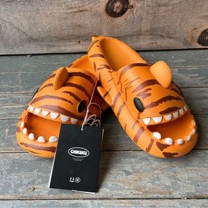 Mens Tiger Shark Slides Comfy Slippers Novelty Gift Scuff House Shoes Si…